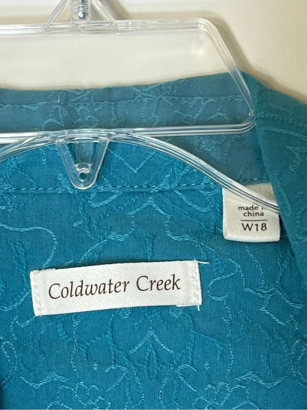 Coldwater Creek lightweight teal